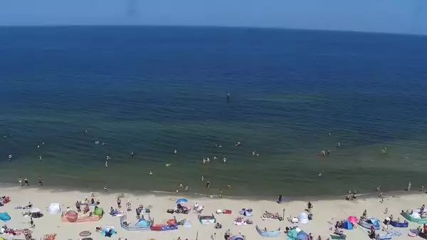 Widok na plażę i morze w Kątach Rybackich - zobacz