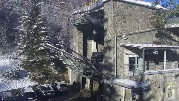 Kuźnice kamera online na kolejkę na Kasprowy Wierch.