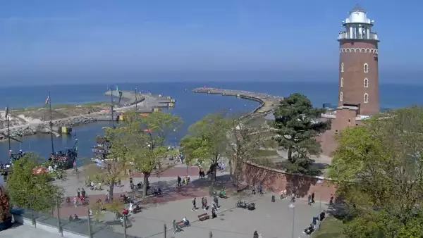 Widok na latarnię morską w Kołobrzegu - NOWOŚĆ