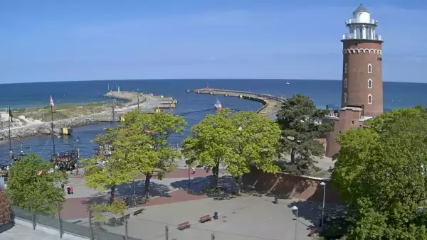 Widok na latarnię morską w Kołobrzegu - NOWOŚĆ