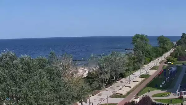 Kamera Kołobrzeg promenada, bulwar, plaża, morze