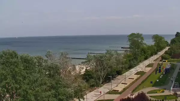 Kamera Kołobrzeg promenada, bulwar, plaża, morze