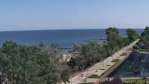 Kamera Kołobrzeg promenada, bulwar, plaża, morze