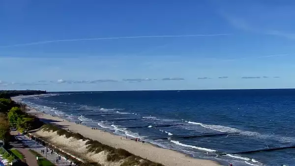 Kamera Kołobrzeg promenada, bulwar, plaża, morze