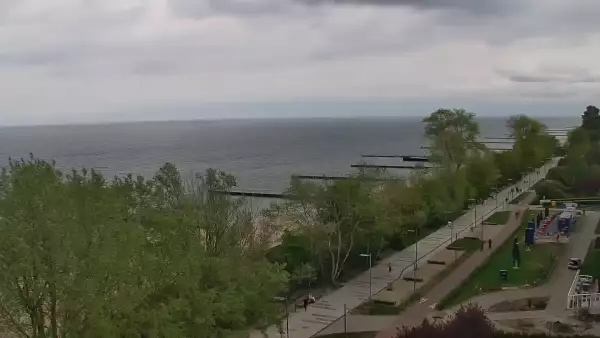 Kamera Kołobrzeg promenada, bulwar, plaża, morze