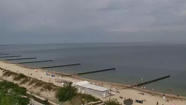 Kamera Kołobrzeg promenada, bulwar, plaża, morze