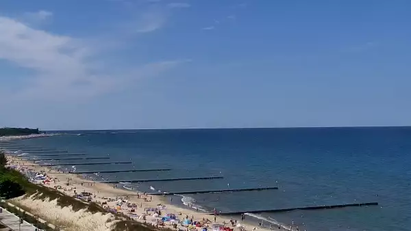 Kamera Kołobrzeg promenada, bulwar, plaża, morze