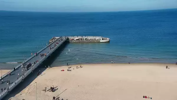 Obraz na żywo na Molo i Plażę w Kołobrzegu