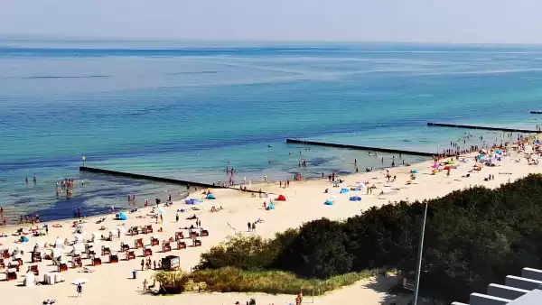 Obraz na żywo na Molo i Plażę w Kołobrzegu