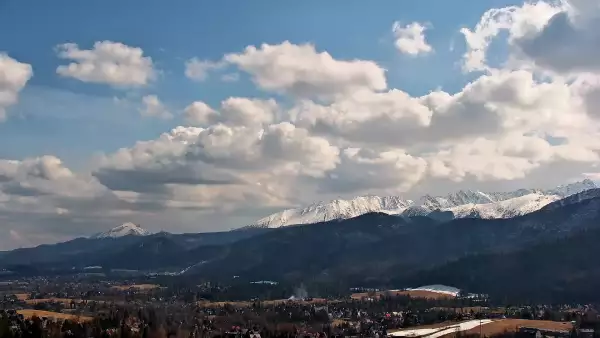 Kościelisko - panoramiczny widok na Tatry NOWOŚĆ