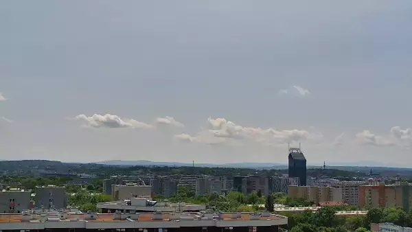 Widok na panoramę Krakowa - kamera obrotowa