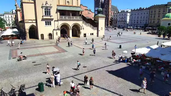 Kraków widok na Rynek Główny online.