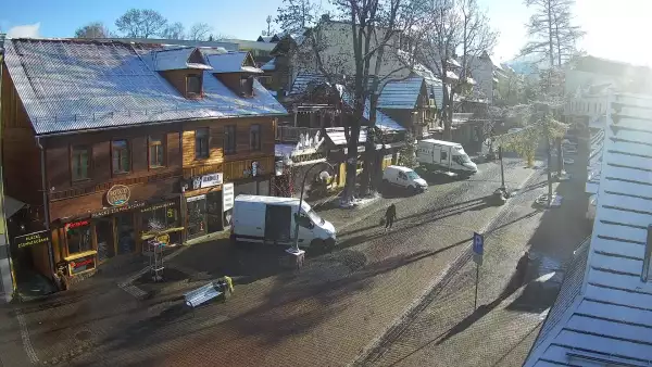 Kamera Zakopane na żywo widok na deptak