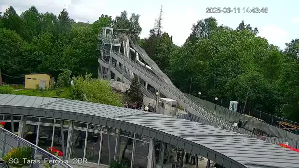 Ujęcie na Górę Parkową w Krynicy-Zdroju