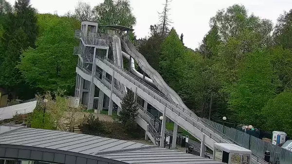 Ujęcie na Górę Parkową w Krynicy-Zdroju