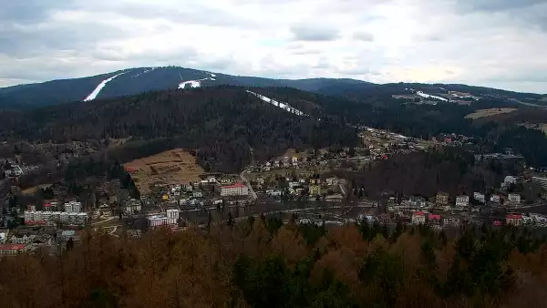 PKL Góra Parkowa - widok z wieży na Beskid Sądecki