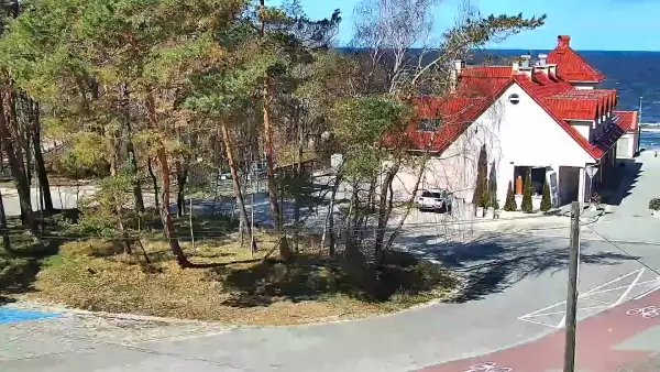 Krynica Morska - widok na parking i plażę NOWOŚĆ