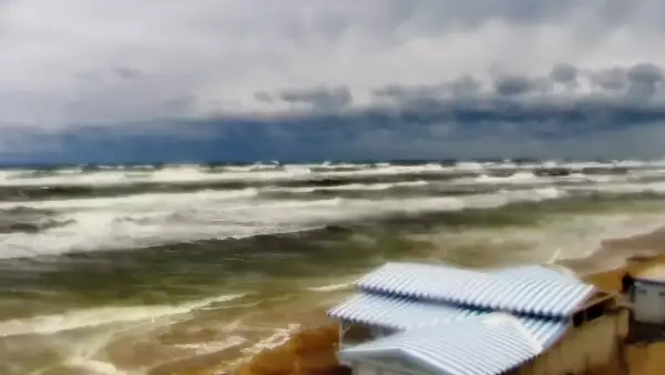 Krynica Morska widok na plażę i morze