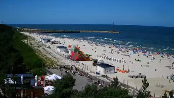 Łeba kamera, plaża, wydmy, miasto - zobacz też inne kamery w tej miejscowości