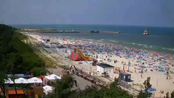 Łeba kamera, plaża, wydmy, miasto - zobacz też inne kamery w tej miejscowości
