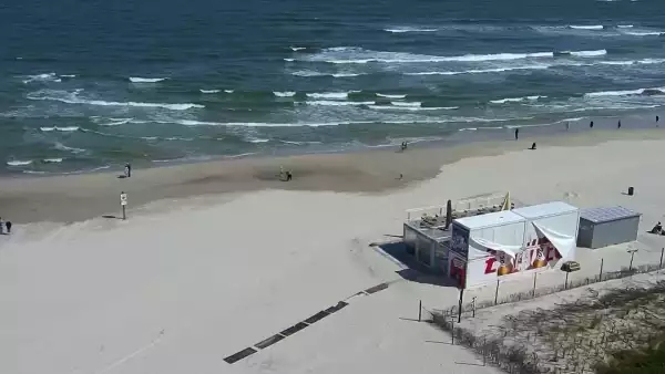 Kamera z widokiem na PLAŻĘ i MORZE w Łebie