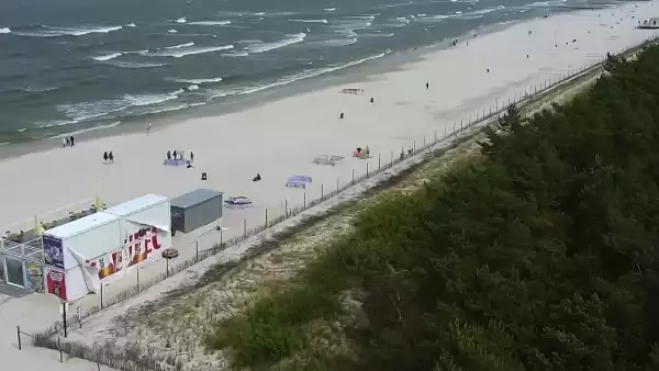Kamera z widokiem na PLAŻĘ i MORZE w Łebie