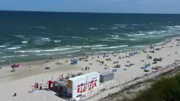 Kamera z widokiem na PLAŻĘ i MORZE w Łebie