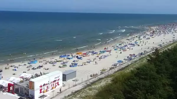 Kamera z widokiem na PLAŻĘ i MORZE w Łebie