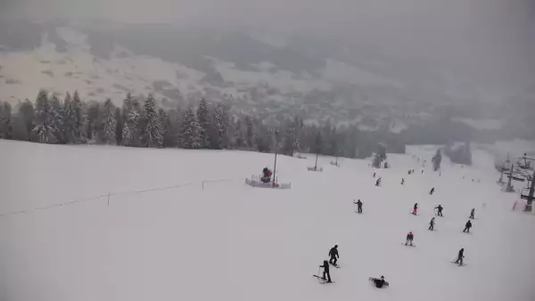 Widok panoramiczny na stok Grapa Litwinka Czarna Góra.