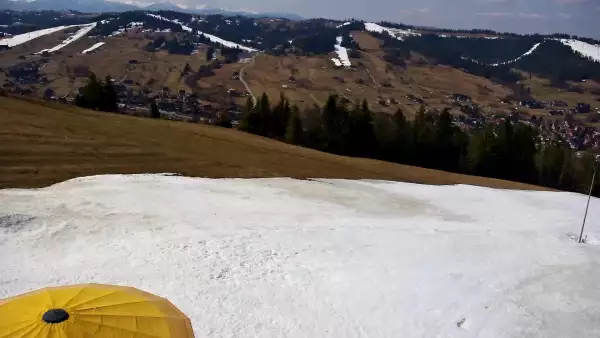 Widok panoramiczny na stok Grapa Litwinka Czarna Góra.