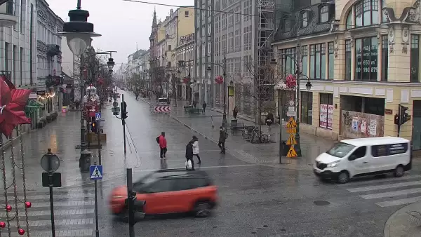 Widok na Ulicę Piotrkowską w Łodzi