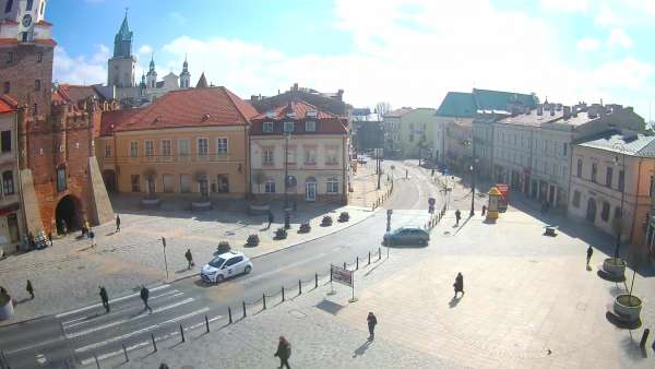 Widok z Kamery na Plac Łokietka w Lublinie