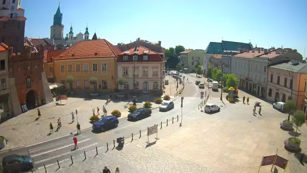Widok z Kamery na Plac Łokietka w Lublinie