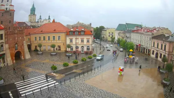 Widok z Kamery na Plac Łokietka w Lublinie