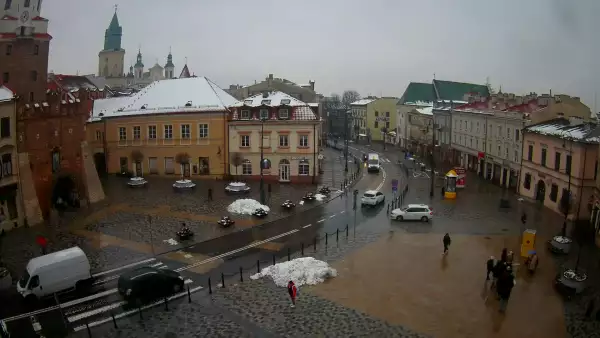 Widok z Kamery na Plac Łokietka w Lublinie