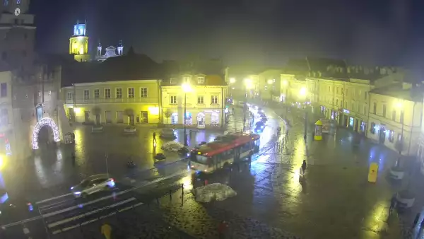 Widok z Kamery na Plac Łokietka w Lublinie