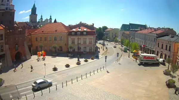 Widok z Kamery na Plac Łokietka w Lublinie