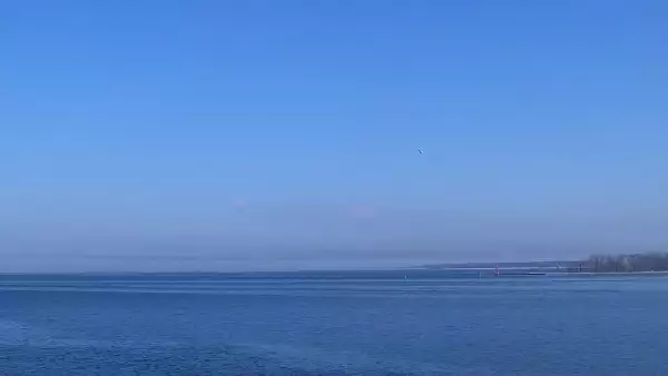 Marina Trzebież - widok na Marinę od strony Zalewu Szczecińskiego