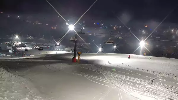 Widok z Kamery na stok MASTER SKI