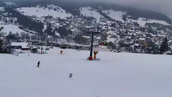 Widok z Kamery na stok MASTER SKI