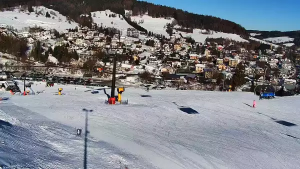 Widok z Kamery na stok MASTER SKI