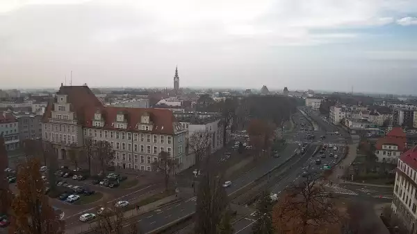 Widok na panoramę miasta w Elblągu