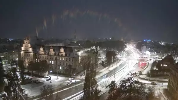 Widok na panoramę miasta w Elblągu