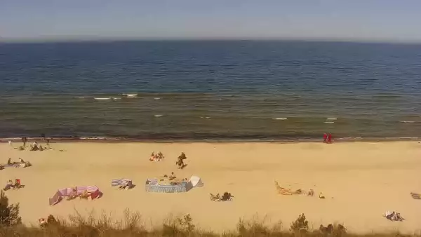 Widok z Kamery na plażę w Międzywodziu