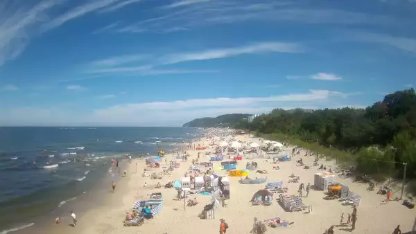 Kamera na plaże w Międzyzdrojach - cudowne zdjęcia.