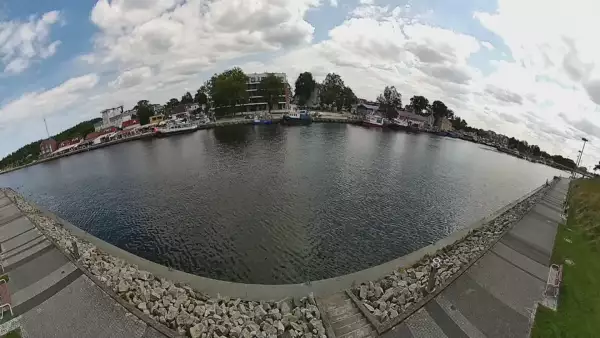 Widok na port w Mrzeżynie - live