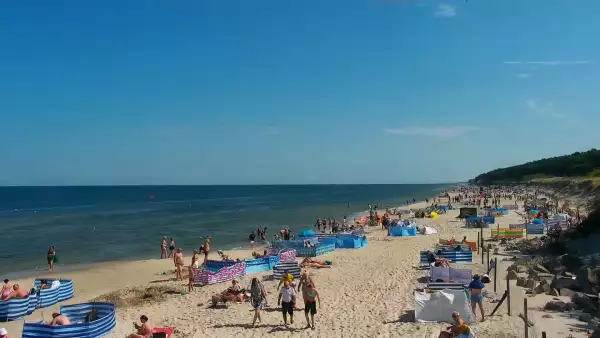 Kamera Mrzeżyno z widokiem na morze.