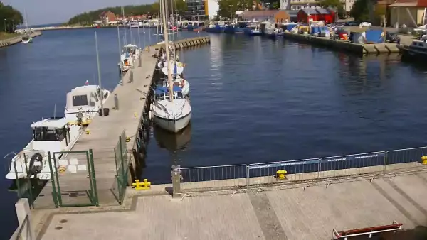 Widok z Kamery na Port Morski w Mrzeżynie.