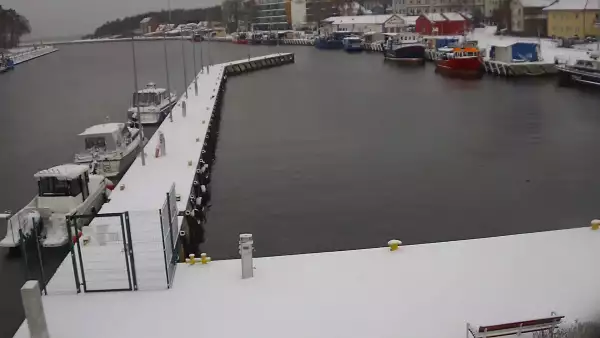 Widok z Kamery na Port Morski w Mrzeżynie.