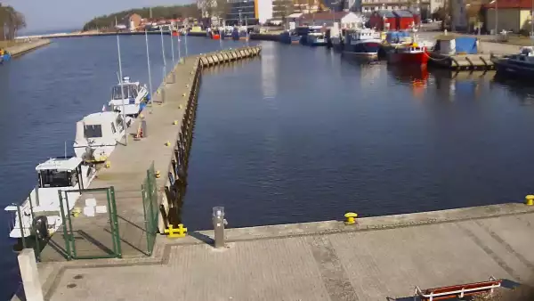 Widok z Kamery na Port Morski w Mrzeżynie.